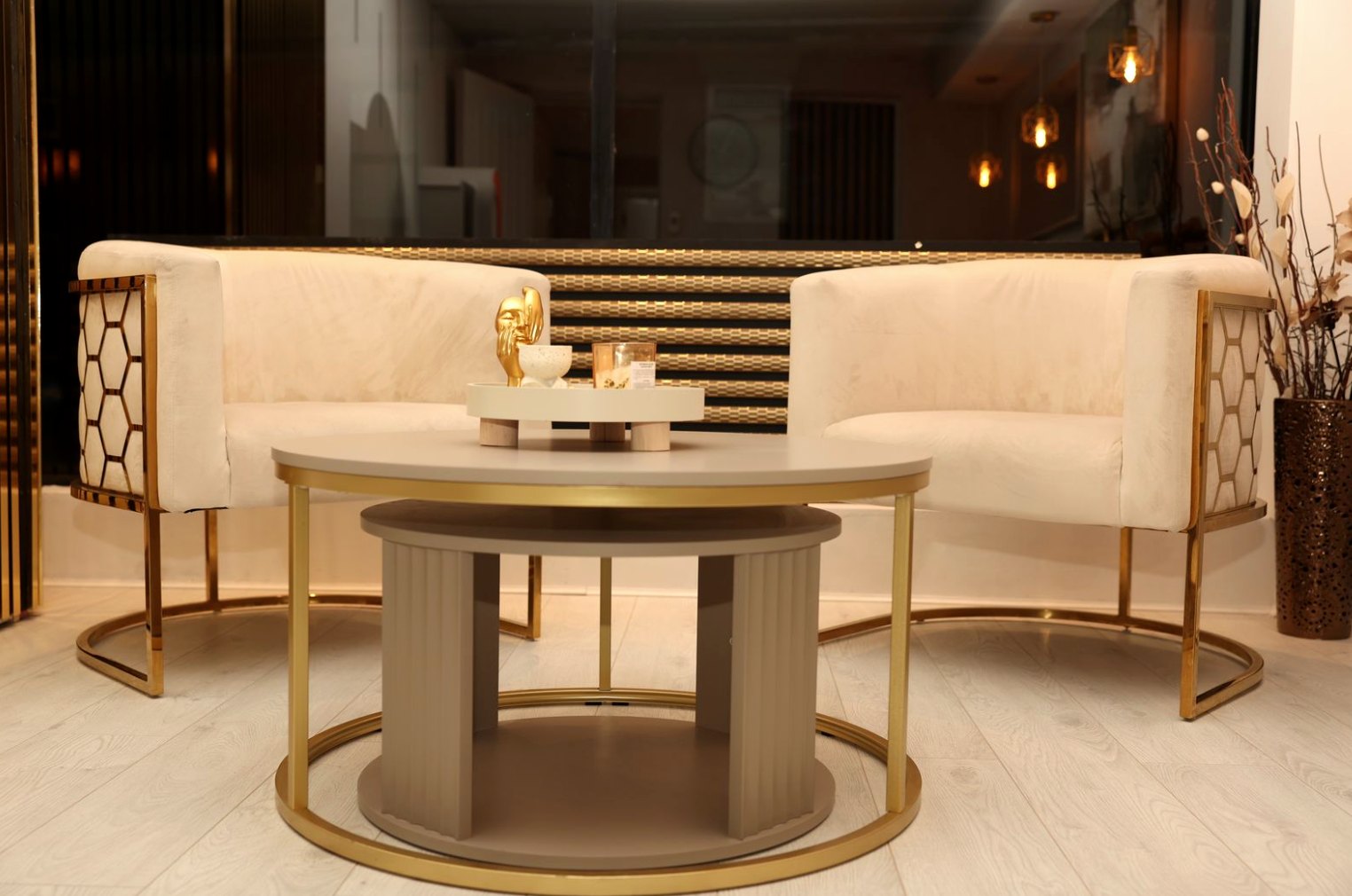 Luxurious and calming interior of the skin clinic